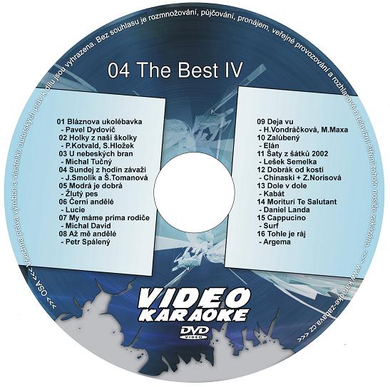 KARAOKE ZÁBAVA: Karaoke DVD 04 The Best IV