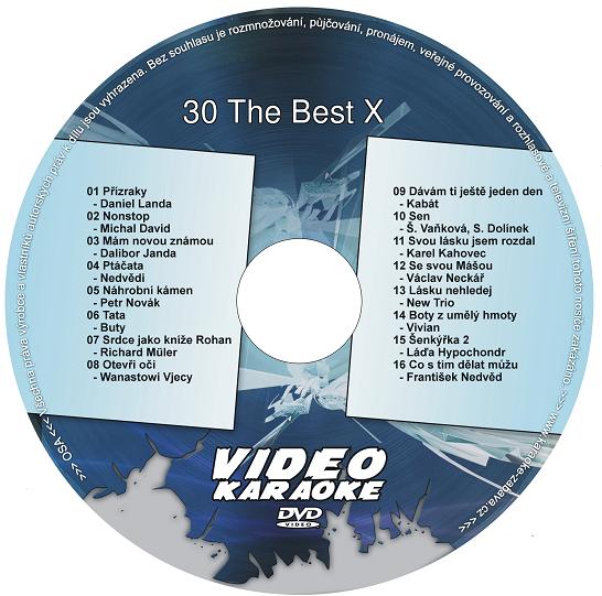 KARAOKE ZÁBAVA: Karaoke DVD 30 The Best X