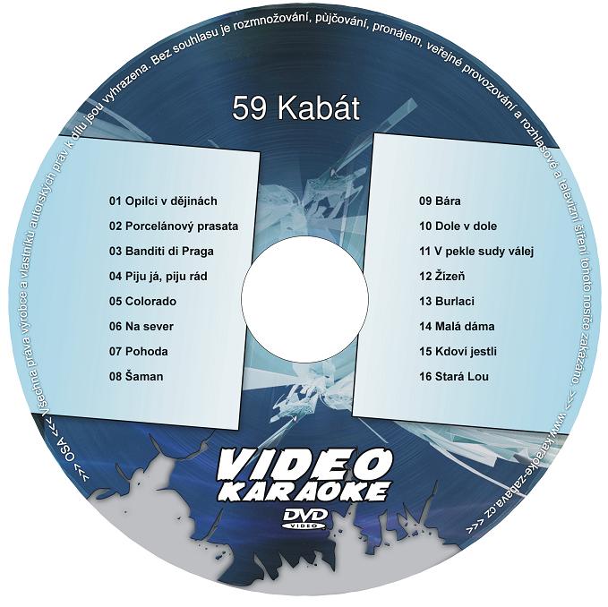 KARAOKE ZÁBAVA: Karaoke DVD 59 Kabát