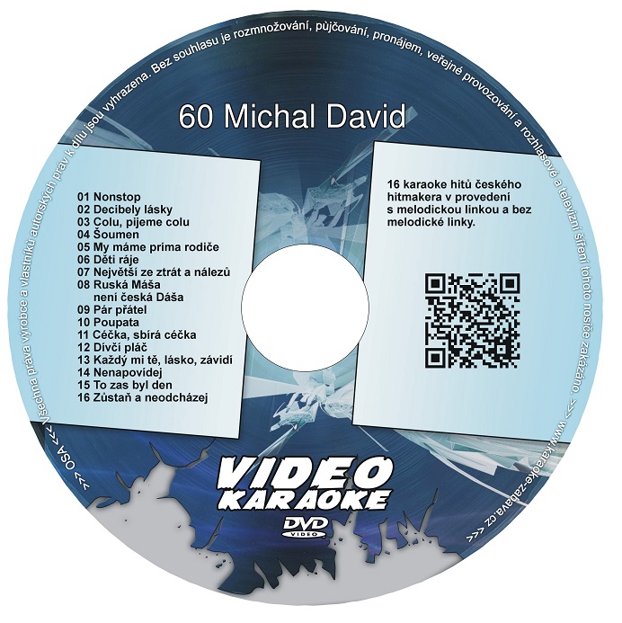 KARAOKE ZÁBAVA: Karaoke DVD 60 Michal David