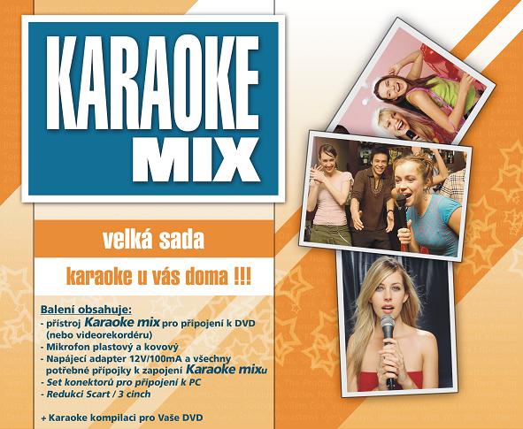Karaoke MIX - velká sada - Základní pomůcka pro takové to domácí zpívání doplněná o kovový mikrofon a několik užitečných drobností.